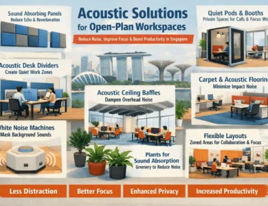 Acoustic design strategies for open-plan offices in Singapore