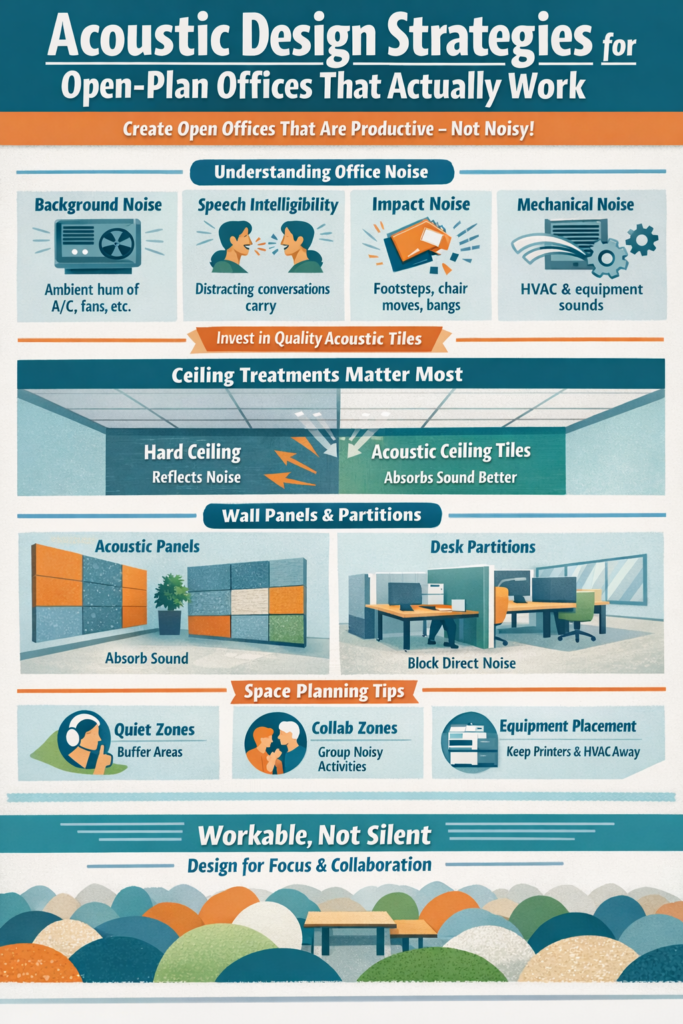 Design Bureau: Transforming Singapore Offices with Modern Design Open workspace noise reduction with acoustic panels and pods